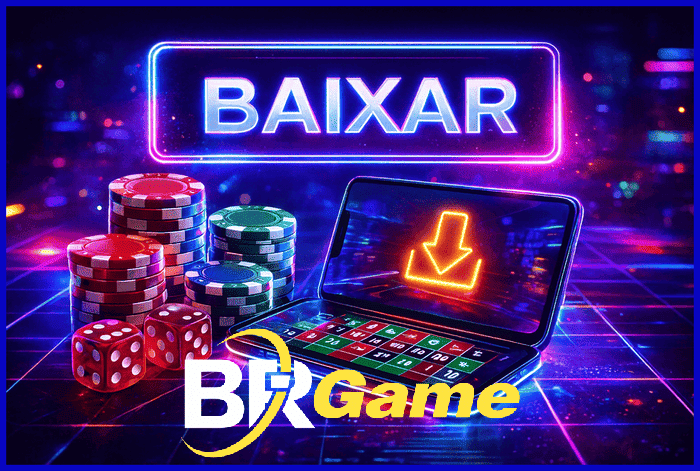 Banner destacando o app BRGAME disponível para baixar grátis